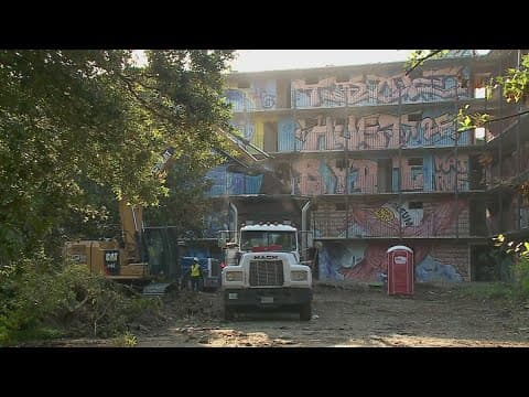 Demolition underway at DeGaulle Manor in Algiers