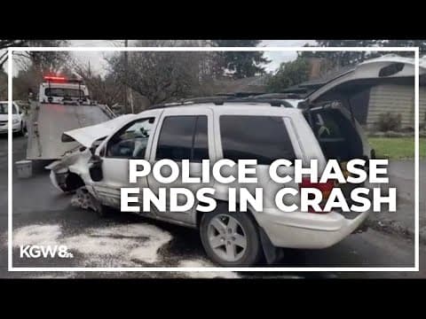 2 detained after chase, crash with stolen SUV in Portland