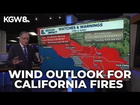 California faces renewed fire threat as gusty Santa Ana winds return