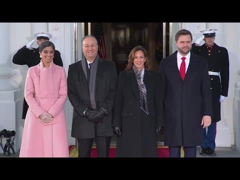 VP Kamala Harris, Second Gentleman receive incoming VP J.D. Vance, wife ahead of Inauguration