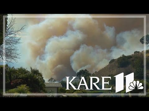 Wildfires burn out of control across Los Angeles area