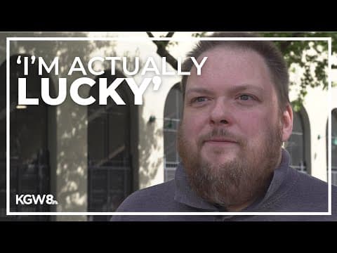 Man speaks out after being pushed in front of moving MAX train