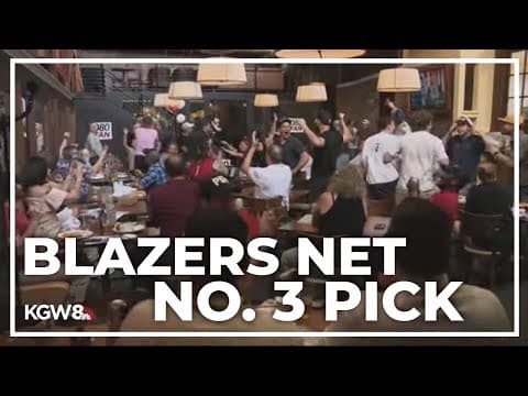 Blazers fans react after team moves up to No. 3 in NBA draft lottery