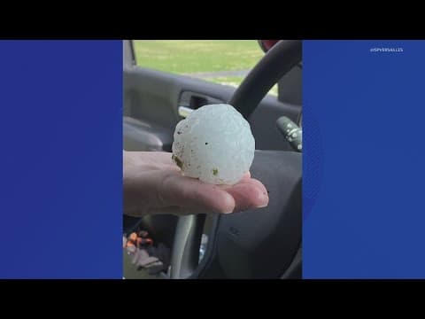 'Baseball sized' hail hits southern Indiana during severe storms