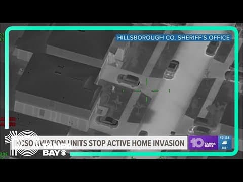 Active home invasion stopped by HCSO aviation team