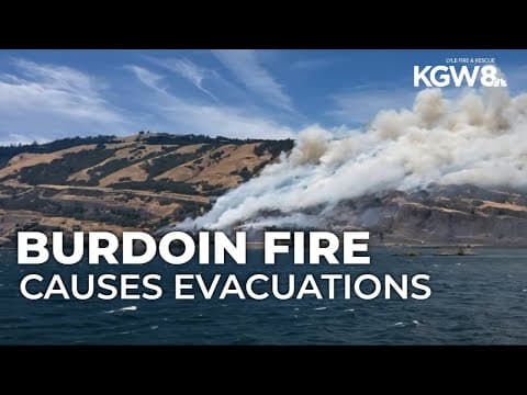 Level 3 evacuations issued for fire east of Bingen, Washington