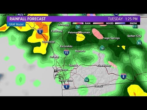 Atmospheric river | Several inches of rain expected this week with high flood risk