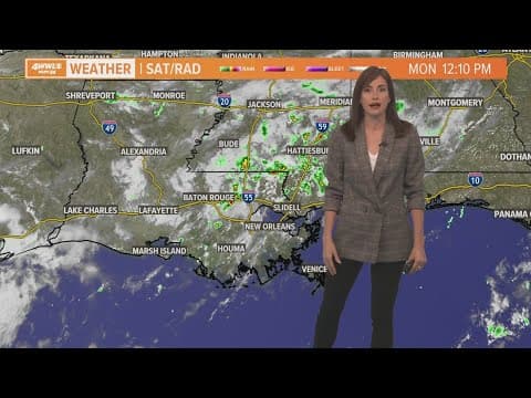 Rain around and a little less hot this week