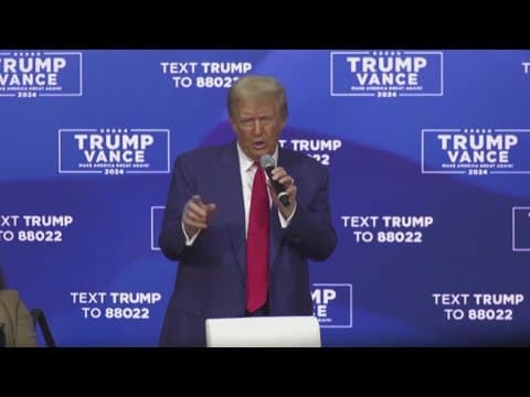 Two attendees collapse at a Trump rally in Pennsylvania