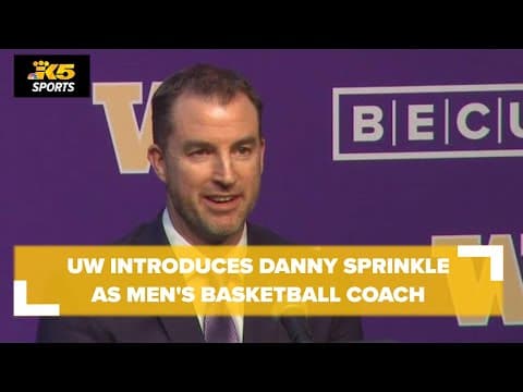 UW introduces Danny Sprinkle as men's basketball coach