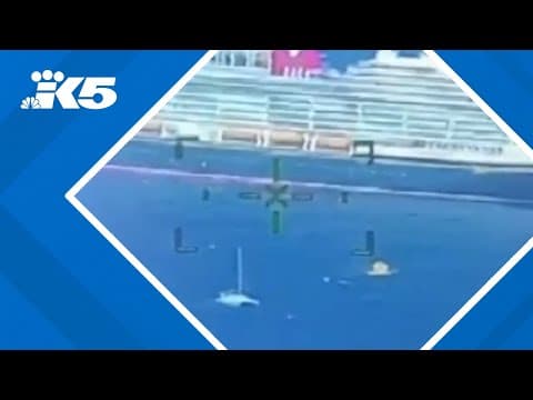 Disney cruise ship rescues four people on sinking boat