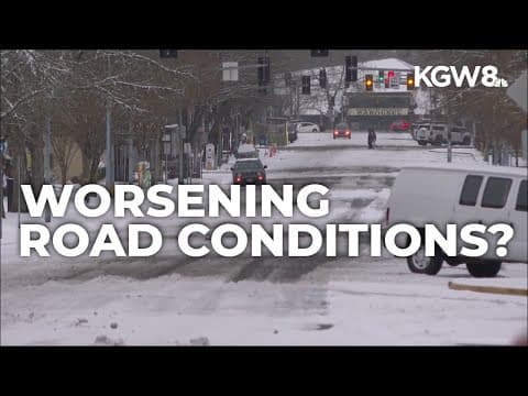 Portland region road conditions expected to worsen overnight