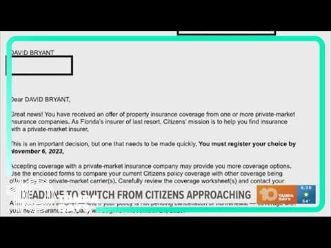 Only a few days for Citizens insurance policyholders to stay or switch to private insurer