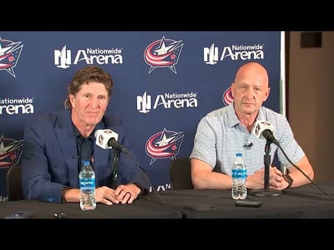 Interview with new Columbus Blue Jackets coach Mike Babcock; Center Adam Fantilli signs with club