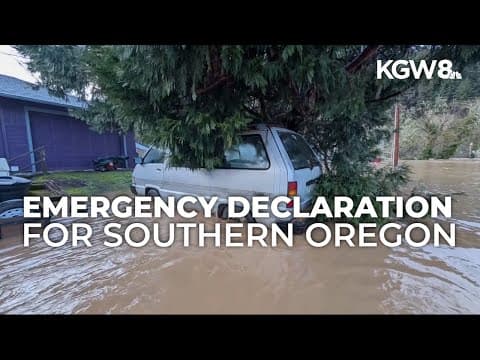 Oregon governor declares emergency as flooding, landslides impact 10 counties