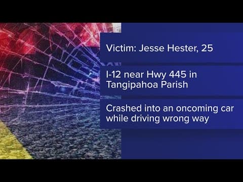 Wrong-way motorcyclist killed in crash in Tangipahoa Parish