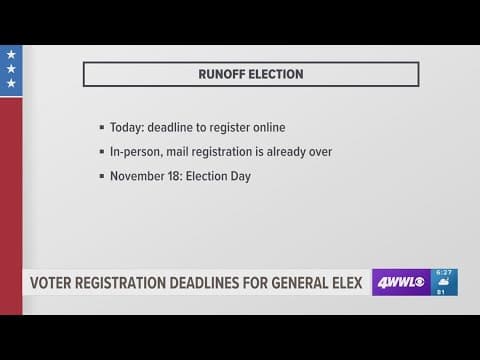 Voting deadline for runoff elections end at midnight