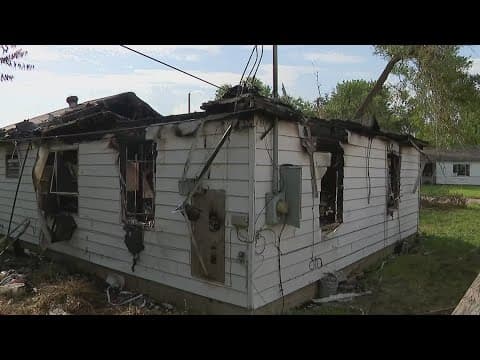 Family believes downed power lines sparked fire that destroyed their home