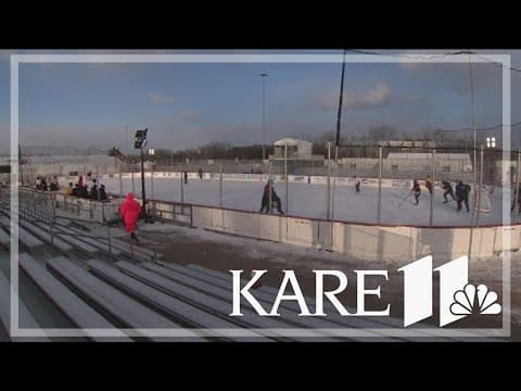 Minnesotans embrace frigid temperatures as they prepare for Hockey Day Minnesota in Shakopee