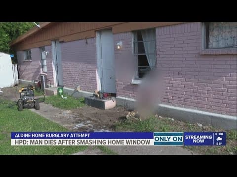 Exclusive video captured the aftermath of a deadline break-in in the Aldine area