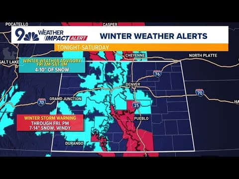 Extended weather | Snow today in Colorado, I-70 travel tough through Saturday