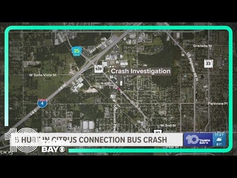 5 hurt, including 11-month-old baby, after crash involving bus in Lakeland