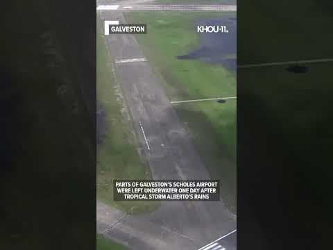 Galveston airport underwater #shorts #short