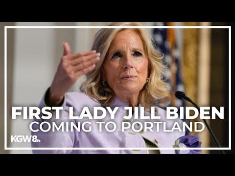 First Lady Jill Biden to visit Portland this week