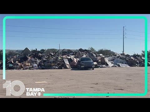 Temporary debris site in St. Pete closes to public on Dec. 22 as hurricane recovery continues