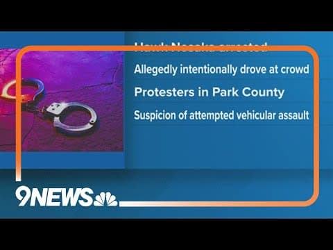 Man accused of driving pickup toward protesters in Bailey, Colorado