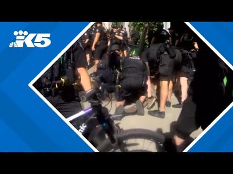At least 6 arrested at protest of faith-based event outside Seattle City Hall