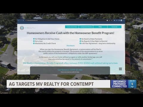 Florida attorney general wants MV Realty held in contempt