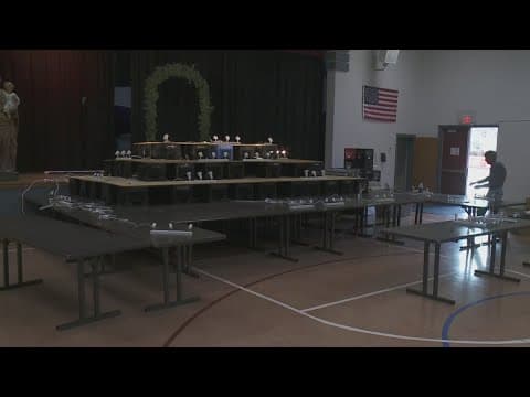 Preparing alters for St. Joseph's Day in New Orleans