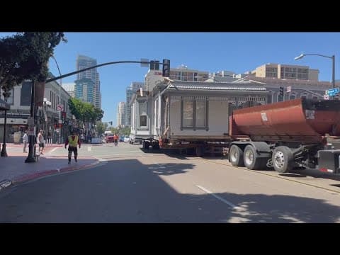 Historic house moves from Little Italy to Barrio Logan