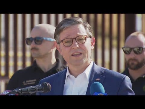 Speaker Johnson, Rep. Issa speak in San Diego at U.S.-Mexico border