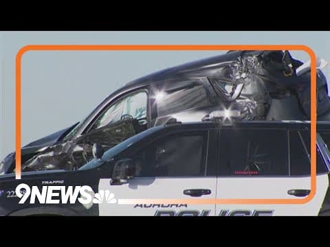 Pena Boulevard back open after police pursuit ends in crash