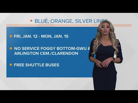 Metro changes for MLK weekend