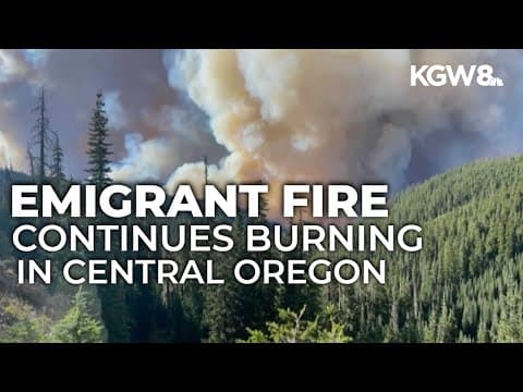 Emigrant Fire in central Oregon burns almost 20,000 acres, remains 0% contained