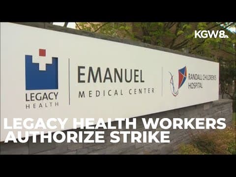 Nearly 130 Legacy Health workers vote to authorize strike over unpaid work