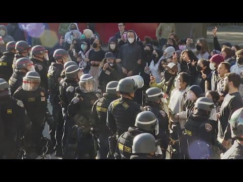 Unrest after UC San Diego encampment dismantled, arrests made