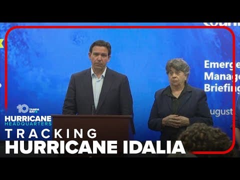 Governor Ron DeSantis holds press conference ahead of Hurricane Idalia