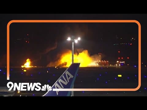 5 killed after Japan Airlines plane collides with Coast Guard aircraft