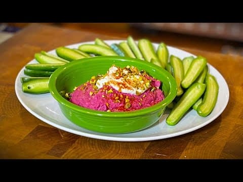 Holiday Red Beet Hummus Recipe | Cooking with Styles