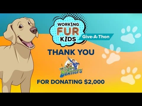 Thanks Super Dentist | Donations for Resident Professional Canine Therapy Program at Rady Children’s