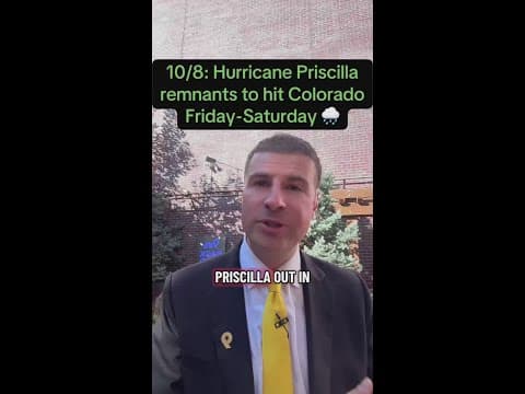 10/8: Remnants of Hurricane Priscilla to affect Colorado
