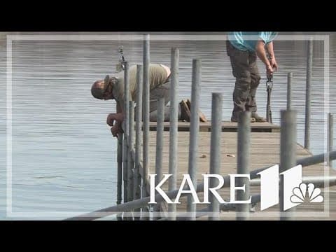 Warm temps lead to early dock installations on Lake Minnetonka