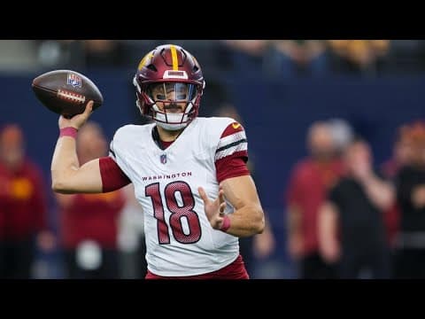 LIVE: Commanders QB Marcus Mariota speaks after practice