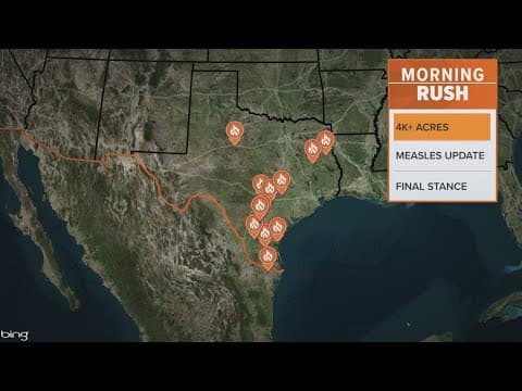 4,000 acres are burning in Texas wildfires