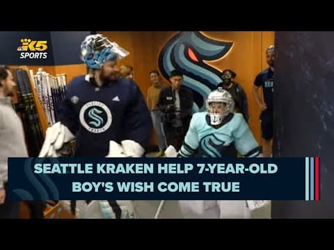 Seattle Kraken help 7-year-old's wish come true