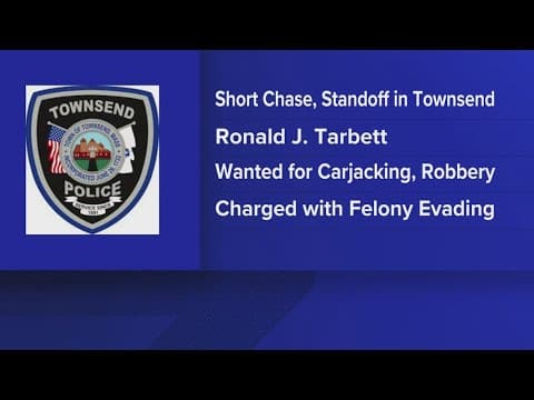 No injuries, 1 charged after Easter pursuit in Townsend area, police say